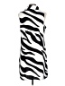 Boston Proper Animal Print Ivory Black Casual Dress Size L - photo 2