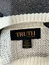 TRUTH BY REPUBLIC Stripes White Turtleneck Sweater Size S - photo 7