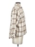 Dizzy Lizzy 100% Cotton Plaid Ivory Long Sleeve Button-Down Shirt Size XS - photo 4