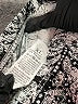Unbranded 100% Viscose Print Black Silver Casual Pants Size XL - photo 7