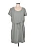 32 Degrees 100% Polyester Solid Gray Casual Dress Size L - photo 1