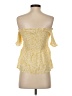 Francesca's 100% Rayon Yellow 3/4 Sleeve Blouse Size S - photo 2