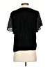 Velvet 100% Polyester Black Short Sleeve Blouse Size S - photo 2
