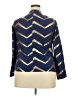 Shein 100% Polyester Chevron-herringbone Gold Blue Long Sleeve Blouse Size L - photo 2