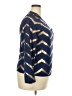 Shein 100% Polyester Chevron-herringbone Gold Blue Long Sleeve Blouse Size L - photo 4