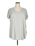 Cupio Gray Short Sleeve Top Size 1X - photo 1