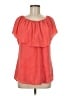 Grace Elements 100% Polyester Orange Short Sleeve Blouse Size M - photo 1