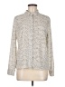 Nordstrom Rack 100% Polyester Animal Print Ivory Long Sleeve Blouse Size M - photo 1