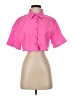 Shein 100% Polyester Pink Short Sleeve Blouse Size 4 - photo 1