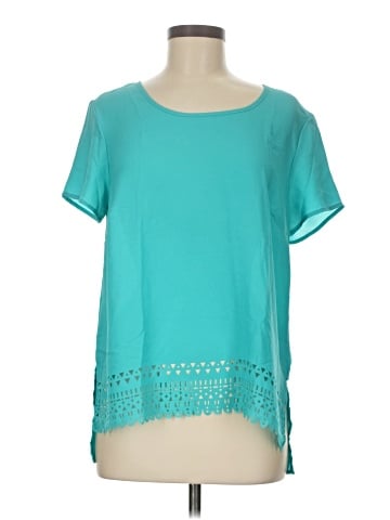 NY Collection Short Sleeve Blouse (view 1)