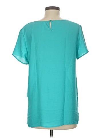 NY Collection Short Sleeve Blouse (view 2)