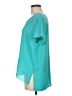 NY Collection 100% Polyester Teal Short Sleeve Blouse Size M (estimated) - photo 5