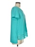 NY Collection 100% Polyester Teal Short Sleeve Blouse Size M (estimated) - photo 4