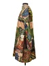 Unbranded 100% Polyester Print Green Casual Dress Size S - photo 5