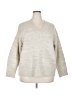 Ava & Viv Solid Ivory Pullover Sweater Size XXL - photo 1