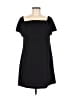 Charles Henry Solid Black Casual Dress Size M - photo 1