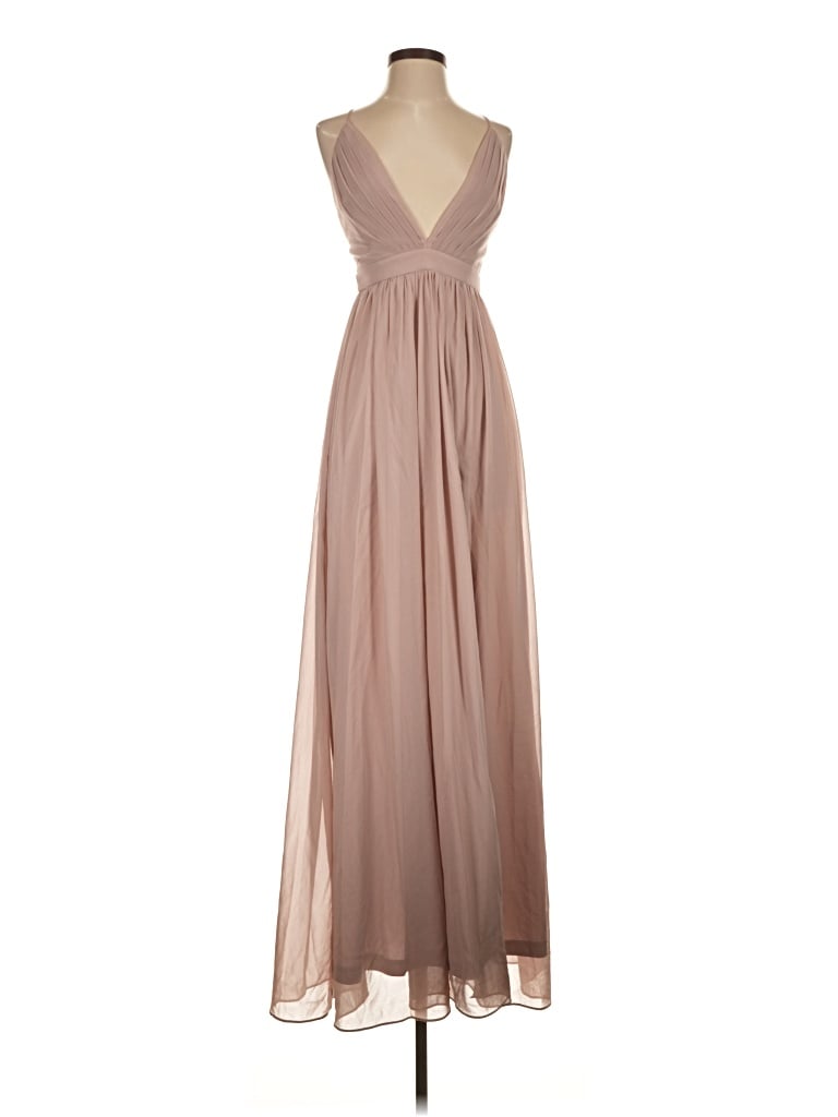 Pre-owned Lulus Cocktail Dress In Brown
