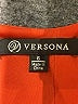 Versona Solid Orange Casual Dress Size 6 - photo 7