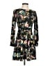Ann Taylor LOFT Paisley Black Casual Dress Size 0 - photo 1
