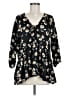 LUCCA 100% Polyester Black 3/4 Sleeve Blouse Size M - photo 1