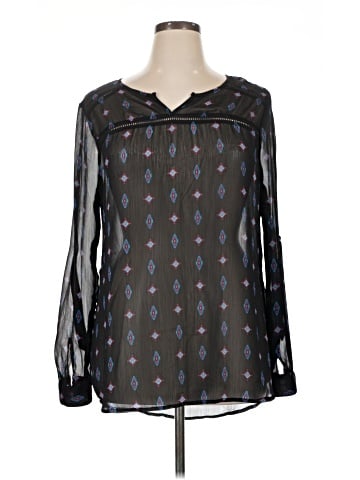 Mossimo Supply Co. Long Sleeve Blouse (view 1)