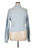 Rachel Zoe 100% Nylon Blue Turtleneck Sweater Size XL - photo 1