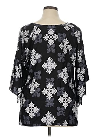 Parsley & Sage 3/4 Sleeve Blouse (view 2)