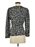 J.Crew 100% Polyester Black 3/4 Sleeve Top Size 4 - photo 2