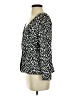 J.Crew 100% Polyester Black 3/4 Sleeve Top Size 4 - photo 5