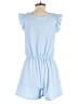 Caution to the Wind Solid Blue Romper Size S (estimated) - photo 2