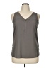 Tempted Gray Sleeveless Blouse Size XL - photo 1
