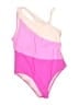 Unbranded Color Block Pink One Piece Swimsuit Size L - photo 1