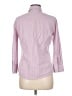 Theory Stripes Pink 3/4 Sleeve Button-Down Shirt Size M - photo 2