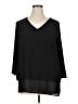MICHAEL Michael Kors Black 3/4 Sleeve Blouse Size 1X - photo 1