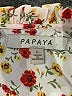 Papaya 100% Polyester Floral Ivory Short Sleeve Blouse Size L - photo 7