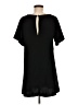 Very J 100% Polyester Solid Black Casual Dress Size M - photo 2