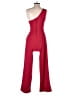 Crystal Sky Solid Red Jumpsuit Size XS - photo 2