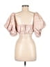 LPA 100% Polyester Pink Short Sleeve Blouse Size M - photo 2