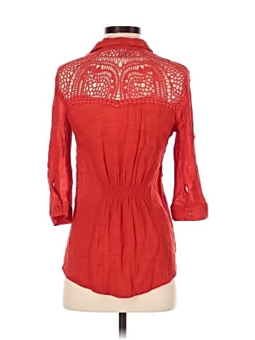 Body Central 3/4 Sleeve Button-Down Shirt (view 2)