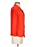 NSF Orange 3/4 Sleeve Button-Down Shirt Size S - photo 4