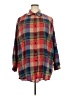 Unbranded 100% Polyester Plaid Red 3/4 Sleeve Blouse Size 5X - photo 1