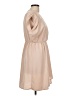 H&M 100% Polyester Solid Tan Cocktail Dress Size 10 - photo 4