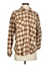 BDG 100% Cotton Plaid Brown Long Sleeve Button-Down Shirt Size S - photo 1