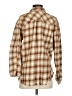 BDG 100% Cotton Plaid Brown Long Sleeve Button-Down Shirt Size S - photo 2