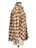 BDG 100% Cotton Plaid Brown Long Sleeve Button-Down Shirt Size S - photo 4