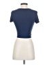 Shein Blue Short Sleeve T-Shirt Size S - photo 2