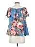 Discreet Blue Short Sleeve Blouse Size S (estimated) - photo 2