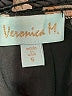 Veronica M. 100% Polyester Print Black Casual Dress Size S - photo 8