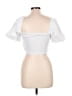 Zara White Short Sleeve Top Size L - photo 2