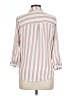 Vixbe Stripes Pink 3/4 Sleeve Button-Down Shirt Size L - photo 2